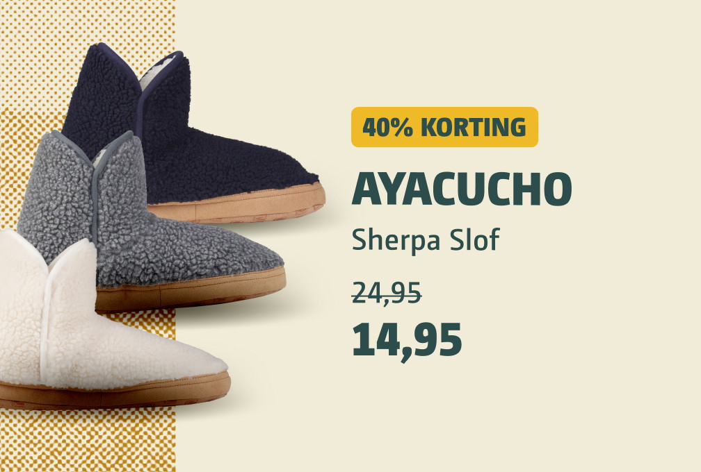 Ayacucho sherpa sloffen met korting