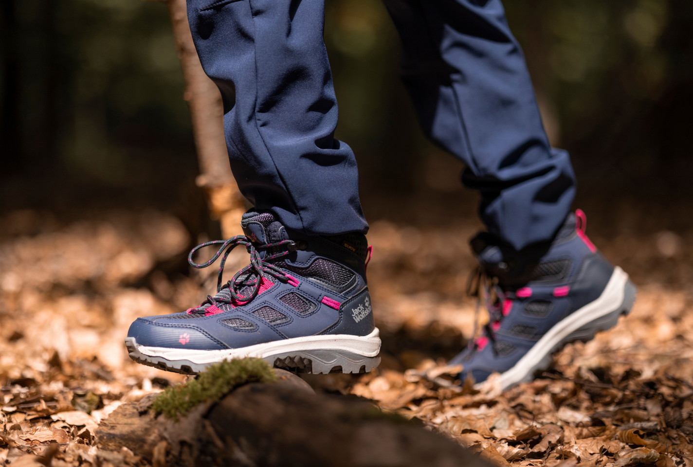 kinderschoenen in het bos 