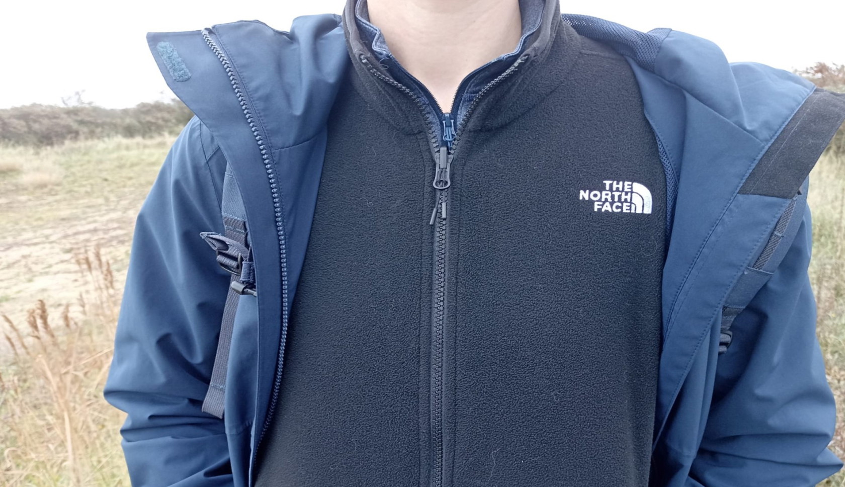 The North Face Glacier FLeece functioneert goed als tussenlaag.