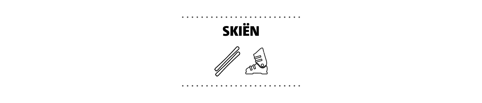 iconen van skies en skischoenen
